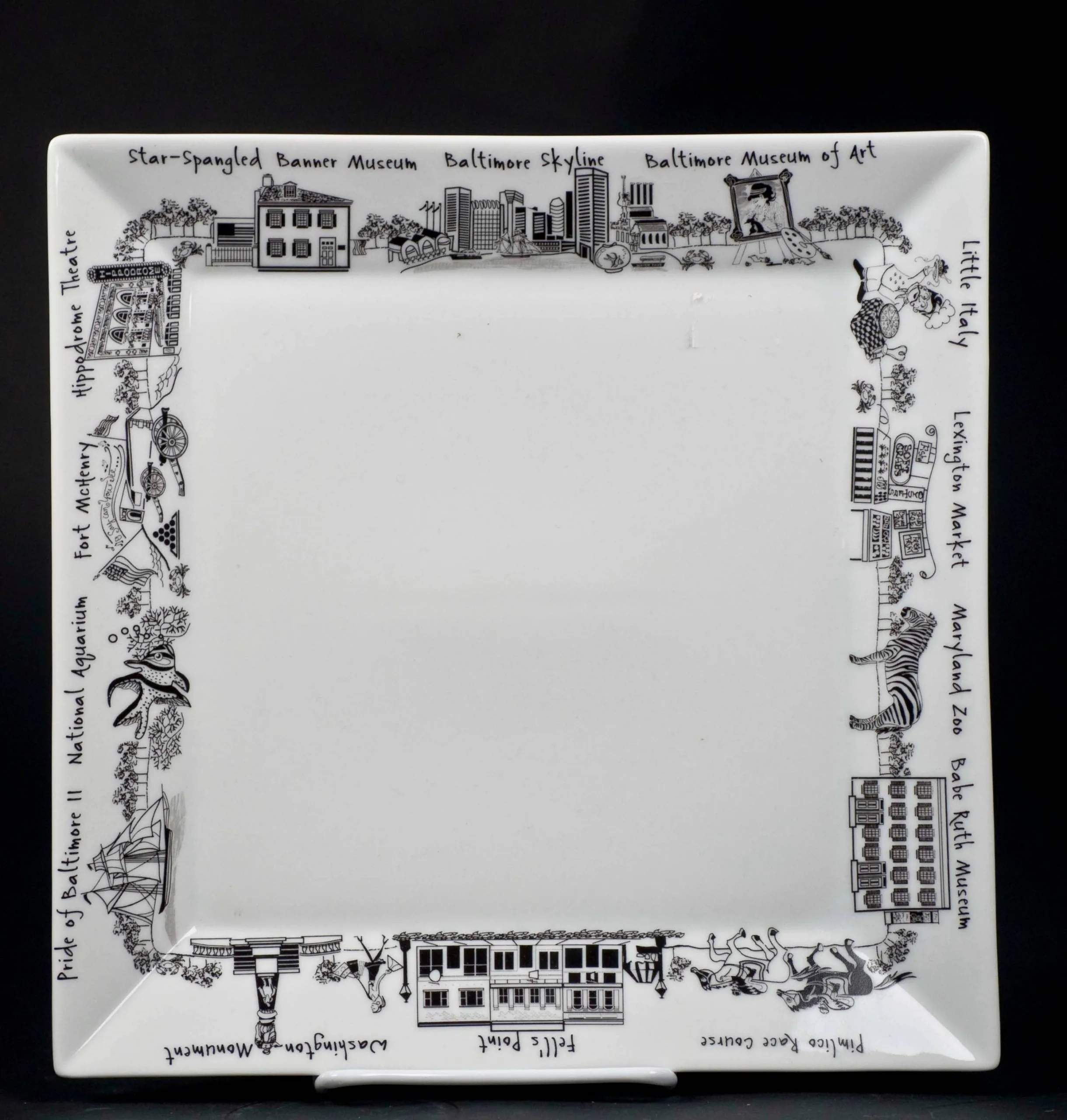 The Dish – Baltimore Large Square Platter