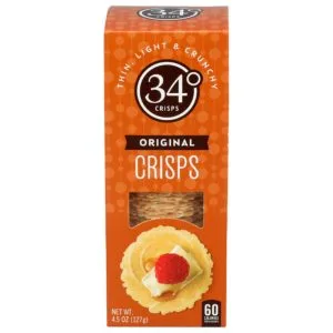 34 Degrees – Crispbread Natural, 4.5 oz | Pack of 12