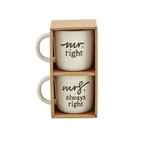 Mr. And Mrs. Mug Set