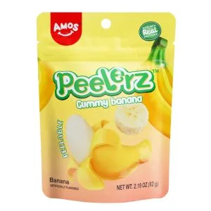 Amos Peelerz Peeling Gummies – Banana – 6 oz