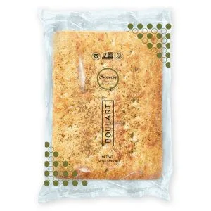 Boulart – Focaccia Olive Oil Herb Individual, 12 oz – Pack of 20