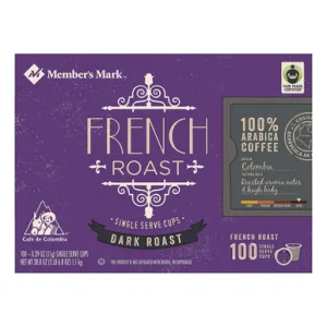 Member’s Mark French Roast Coffee Single Serve K-Cup Coffee Pods, 100 ct.