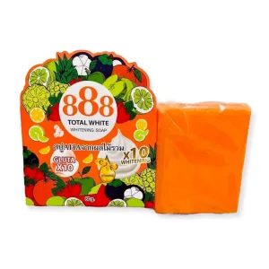 888 Total White Soap X10 80g