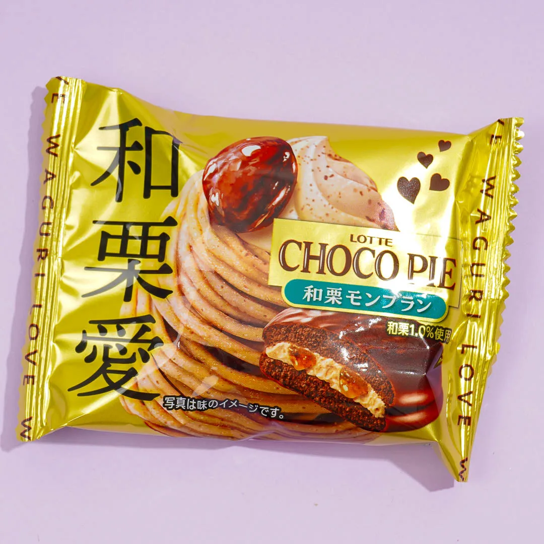 Lotte Choco Pie 1pc Montblanc Japanese Chestnut