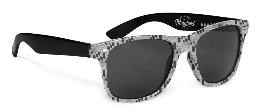 Maryland Sunglasses Monotone Maryland Flag