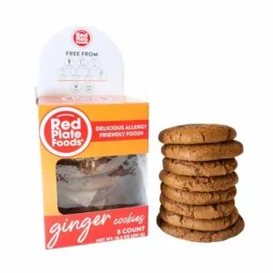 Red Plate Foods – Cookies Ginger, 8Ct, 10.5oz | Pack of 6