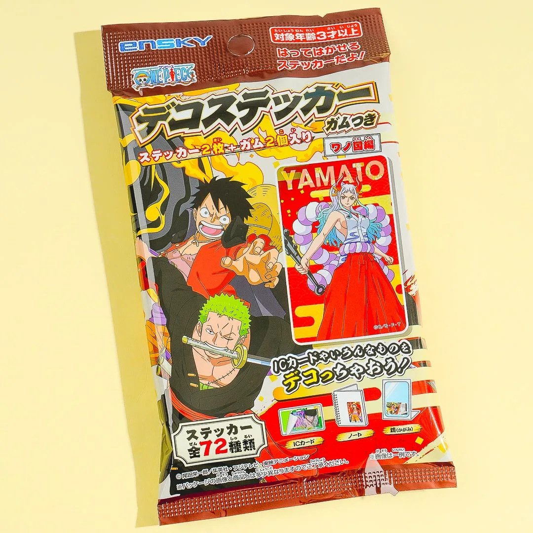 One Piece Deco Sticker With Gum