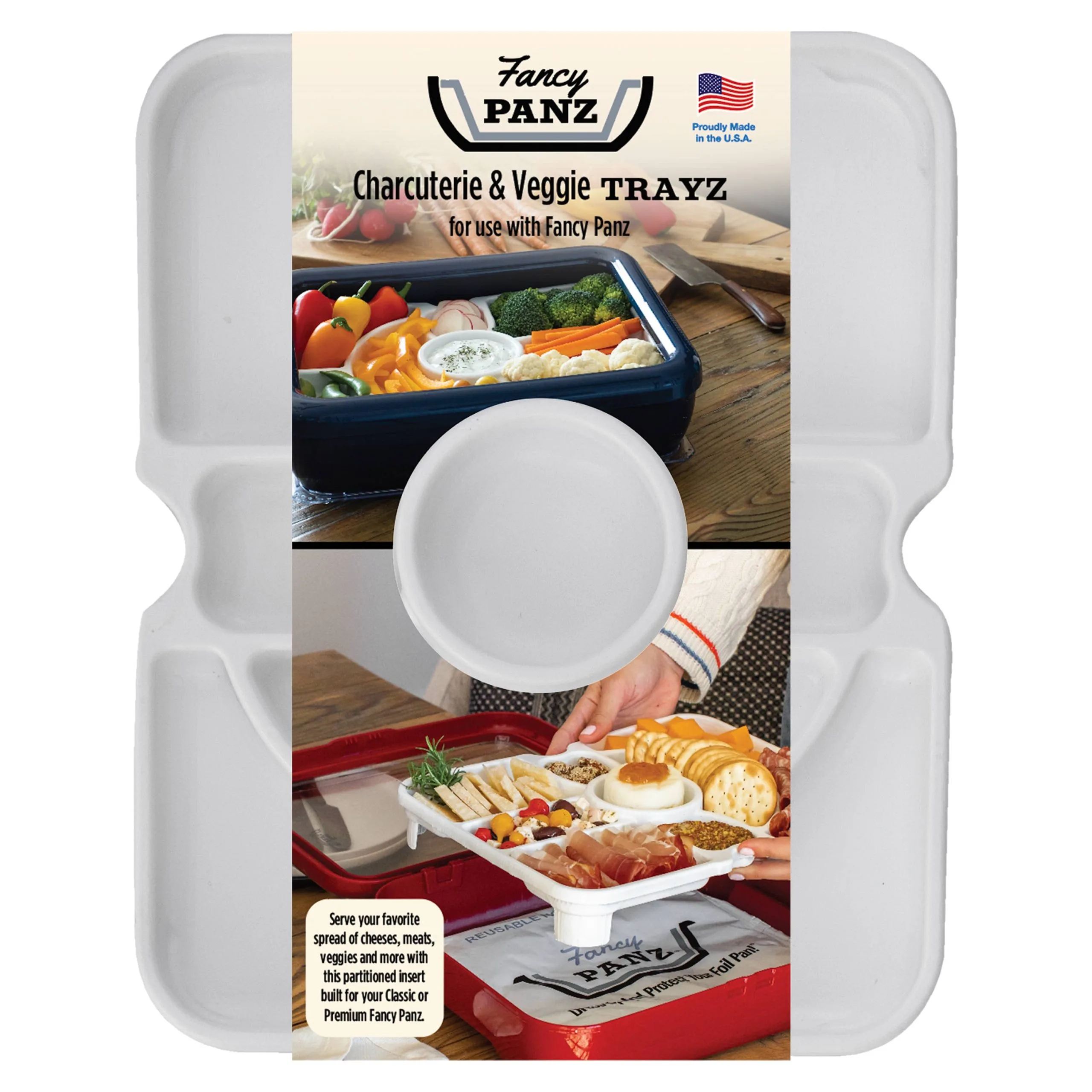 Fancy Panz – Fancy Panz® Accessory – Charcuterie / Veggie Tray Insert