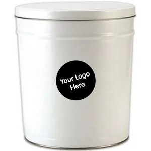 3.5 Gal Custom Branded Gourmet Popcorn Tin