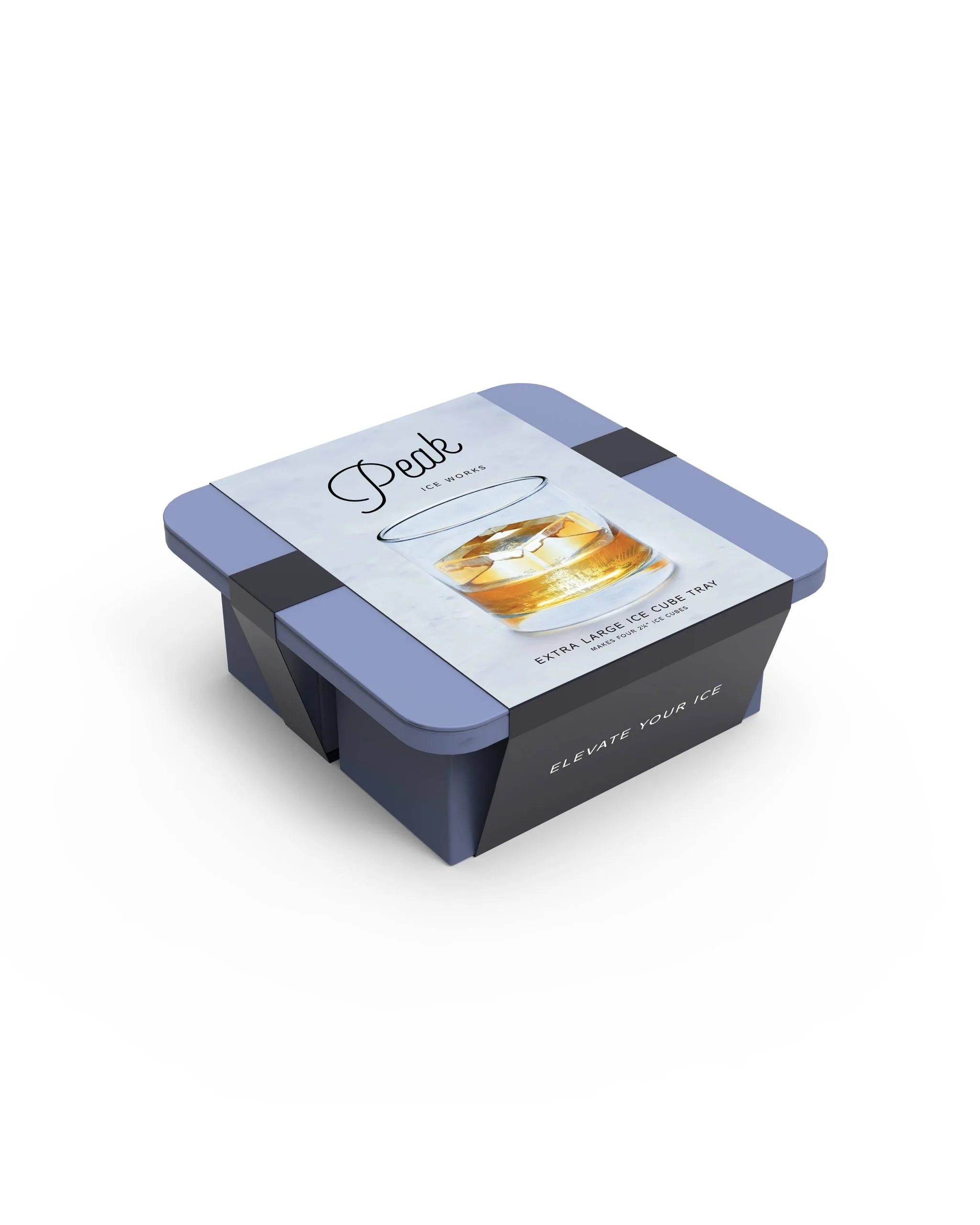 W&P – Extra Large XL Cocktail Cube Silicone Ice Tray: Blue