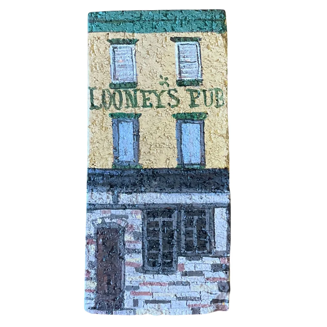 Linda Amtmann Hand Painted Brick- Looney’s Pub New Look