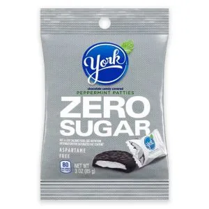 York Zero Sugar Peppermint Patties – 3 oz Bag