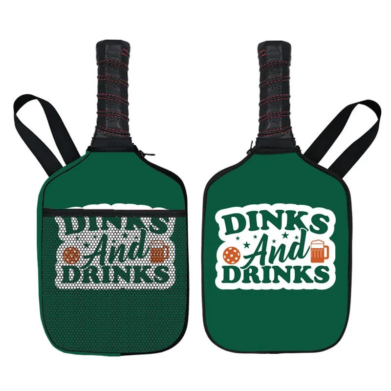 Barrel Down South – Dinks and Drinks Pickleball Paddle Cover Gift