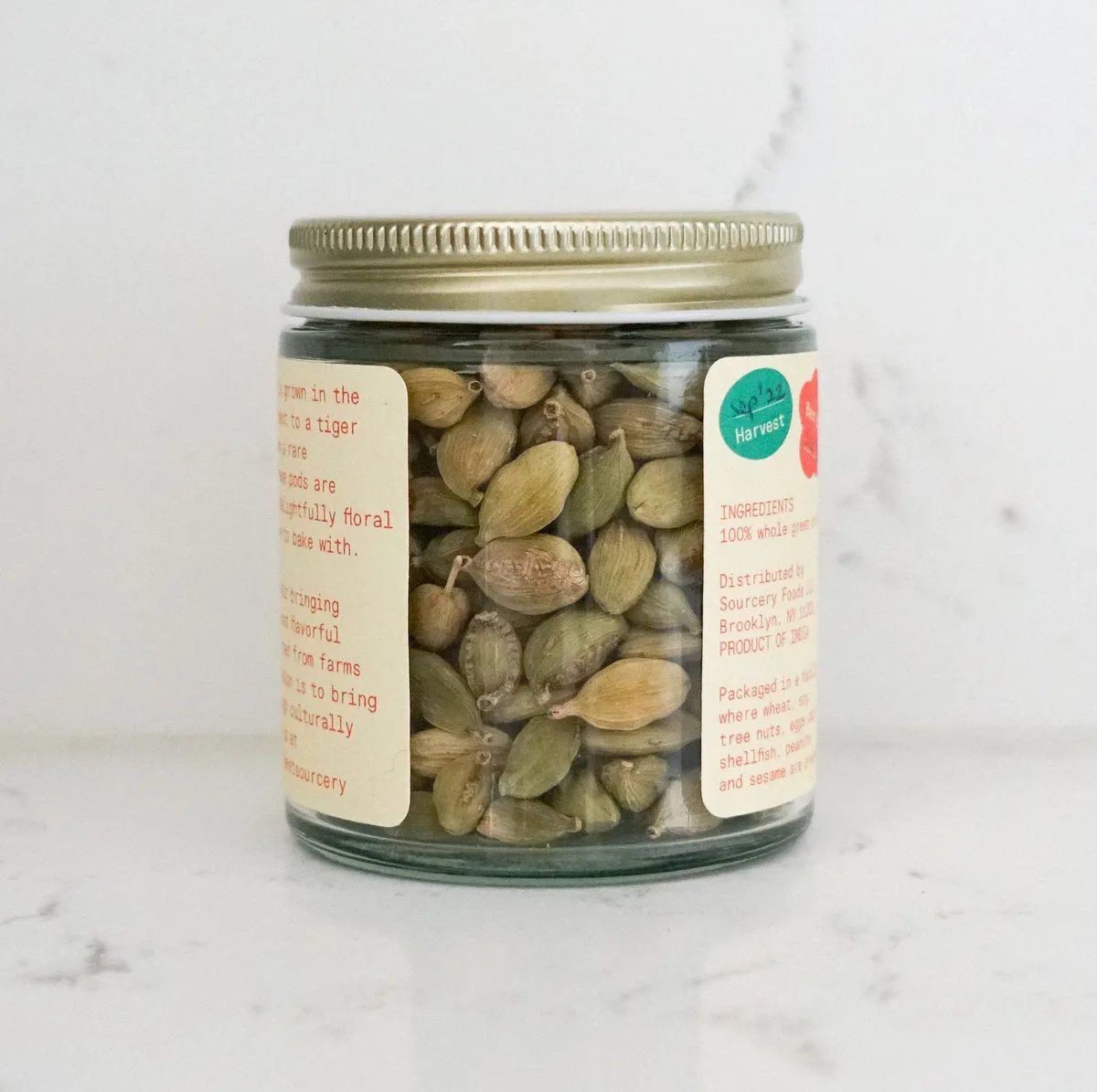 Sourcery Green Cardamom Jars – 6 Jars x 1 Case