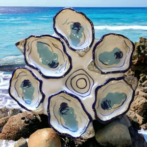 Coton Colors Half Dozen Oyster Plate