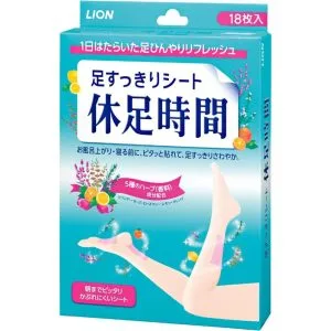 Lion Kyu-Soku Jikan 18 Sheets Relax Refresh Moisturizing Relaxation 240g Made in JAPAN – Tokyo Sakura Mall
