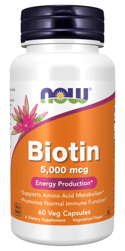 Biotin 5,000 mcg Veg Capsules