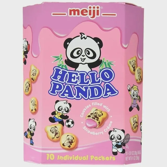 Hello Panda – Strawberry 10 Bags