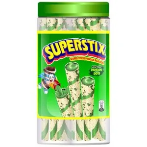 Superstix – Wafer Sticks – Pandan Flavor – 336 G