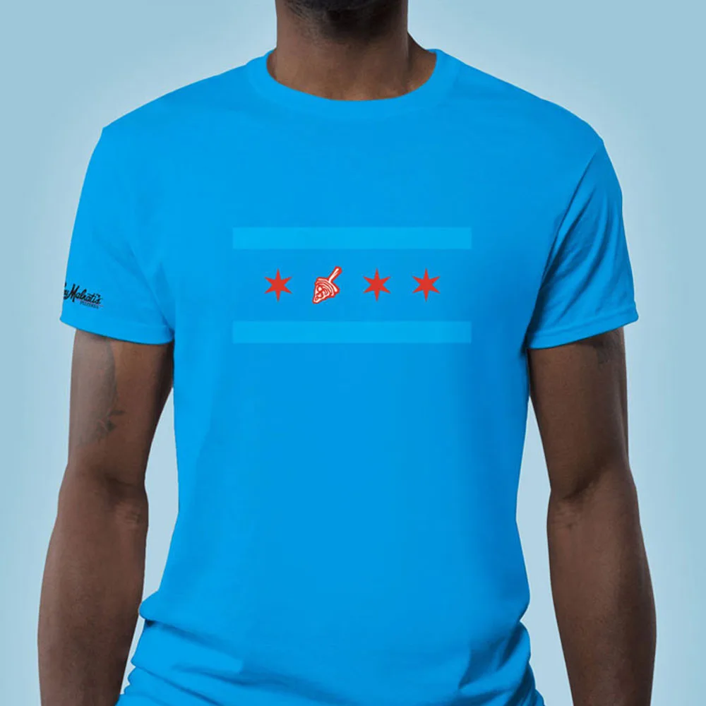 Lou Malnati’s Chicago Flag T-Shirt