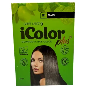 iColor Plus – Shampoo-In Hair Color – Black – 25 ML
