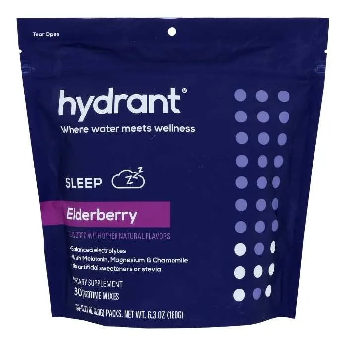 Hydrant – Sleep Elderberry Hydration Mix, 30 Sachets