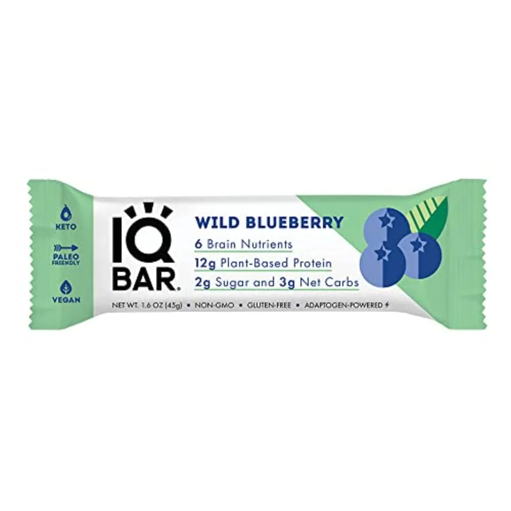 IQ BAR – Wild Blueberry Bar