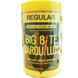 Big Bite – Barquillos – Rolled Milk Wafer – Special Home Made – Regular – 350 G