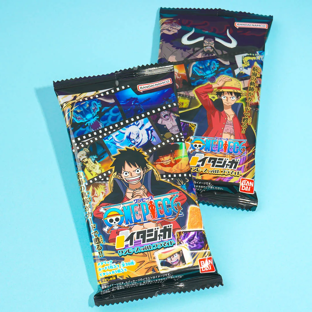 One Piece Metallic Card With Senbei