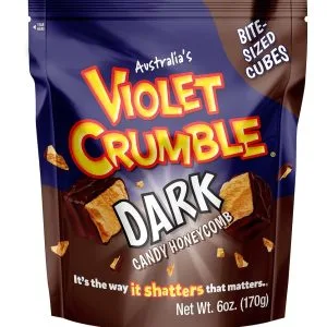 Violet Crumble Dark Candy Honeycomb Bites