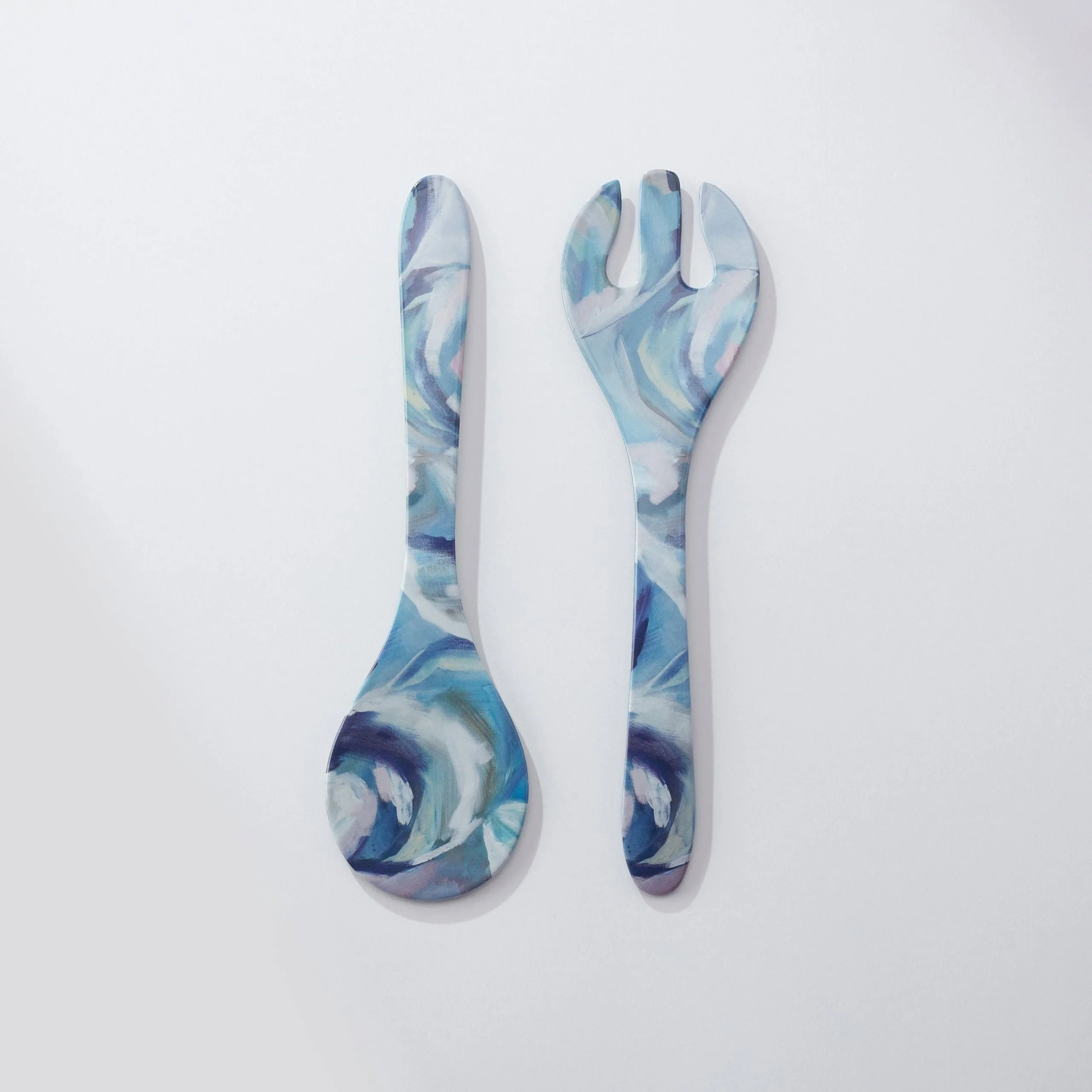 Kim Hovell Art – Melamine Serving Utensils – Flowing Shells