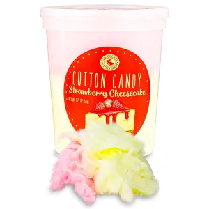 Cotton Candy Strawberry Cheesecake