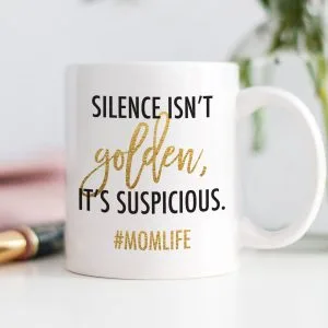 Digibuddha – Silence Isn’t Golden, It’s Suspicious Mug