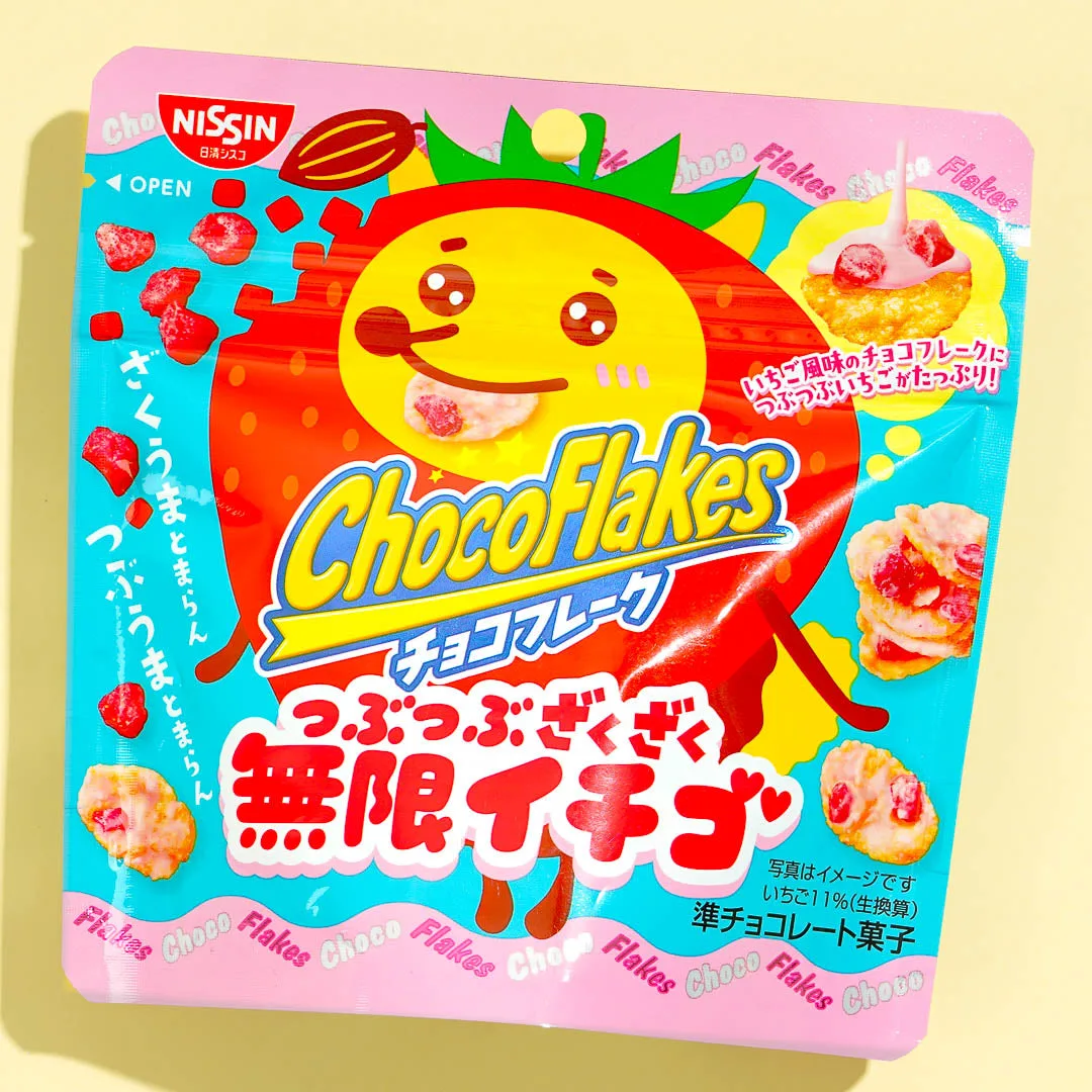 Nissin Choco Flakes – Strawberry