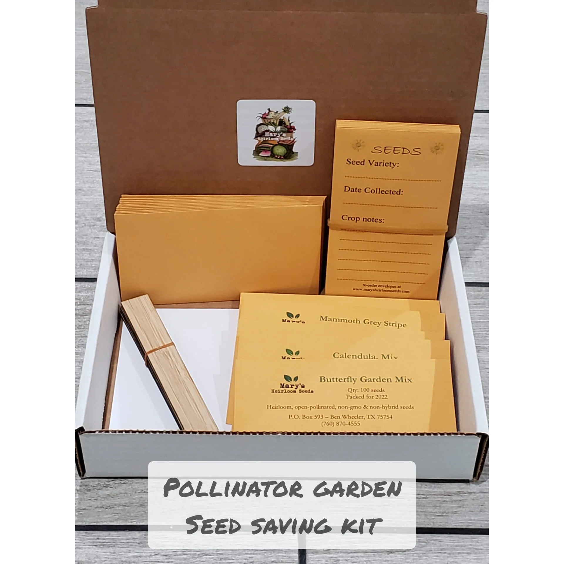 Seed Saving Kit – Pollinator Garden