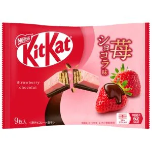 Nestle “Kit kat Mini”, Yokubari Double, Two layers, Original & Strawberry, 9 bars