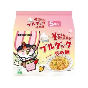 Samyang Buldak Ramen: Cream Carbonara Hot Chicken (5-pack, 24.7oz)