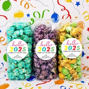 2025 New Year – Personalized Popcorn Favors