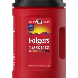 Folgers Classic Roast Ground Coffee, 51 oz.