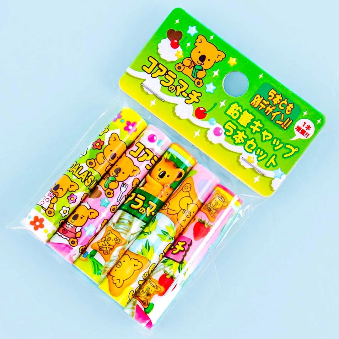 Koala’s March Pencil Cap Set