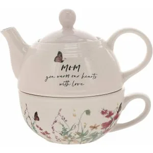 “Mom” Tea for One Set – 14.5 oz Teapot & 10 oz Cup