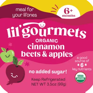 Lil Gourmets – Meal Bowl Cinnamon Apple Beet, 3.5 Oz – Pack of 8