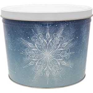 2 Gal First Snowfall Popcorn Tin