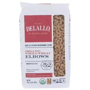 Delallo – Pasta Whole Wheat Elbows, 16oz