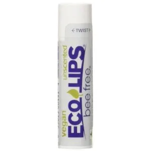Eco Lips – Bee Free Vegan Lip Balm, Unscented, 0.15 oz