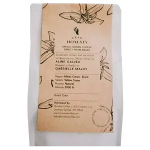 Whole Bean Roasted Coffee (Medium Roast) Bag – 1 x 3 oz