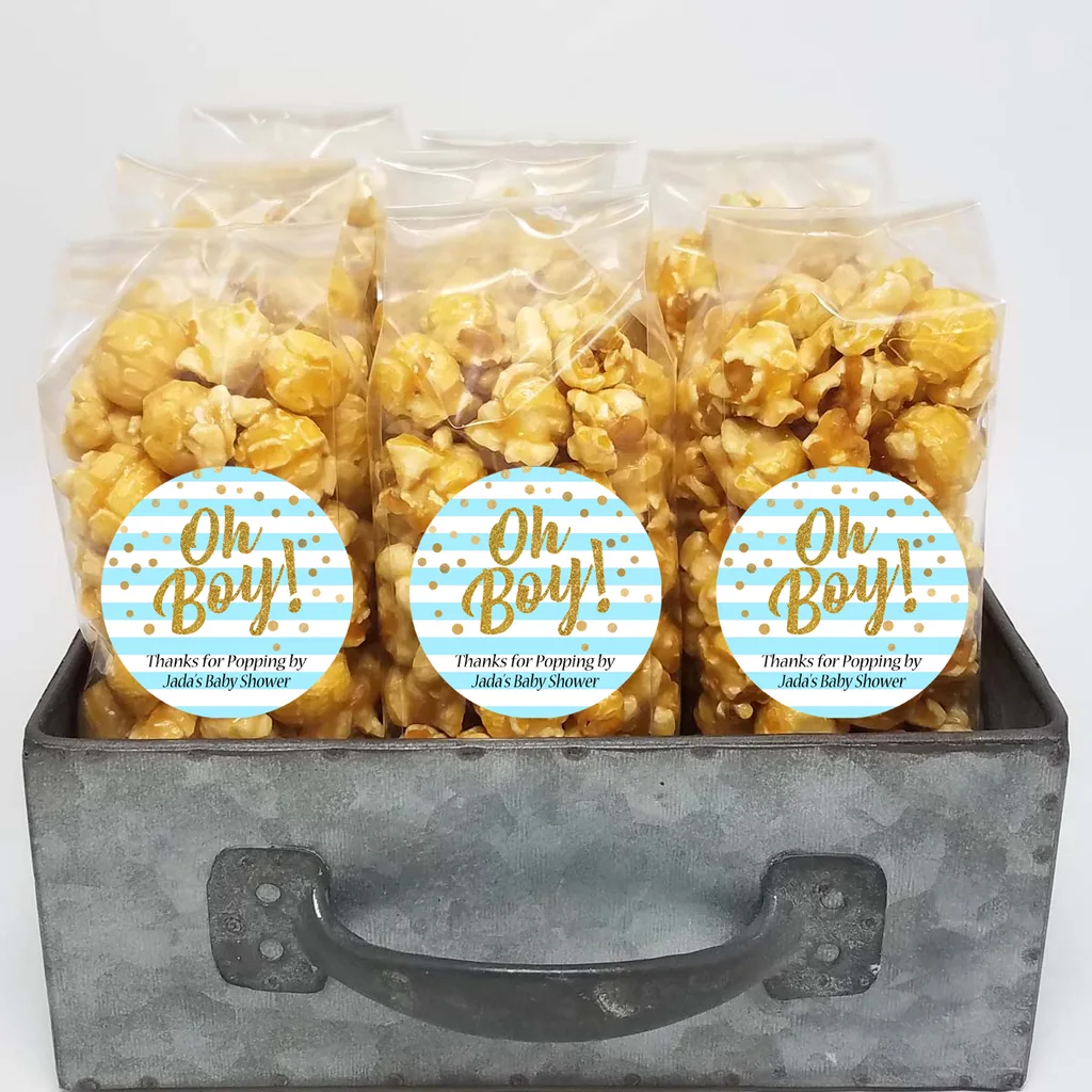 Oh Boy – Blue Stripes – Baby Shower Favors