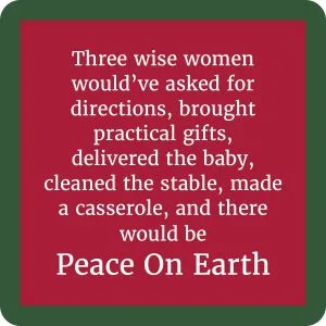 Drinks on Me coasters – Peace On Earth