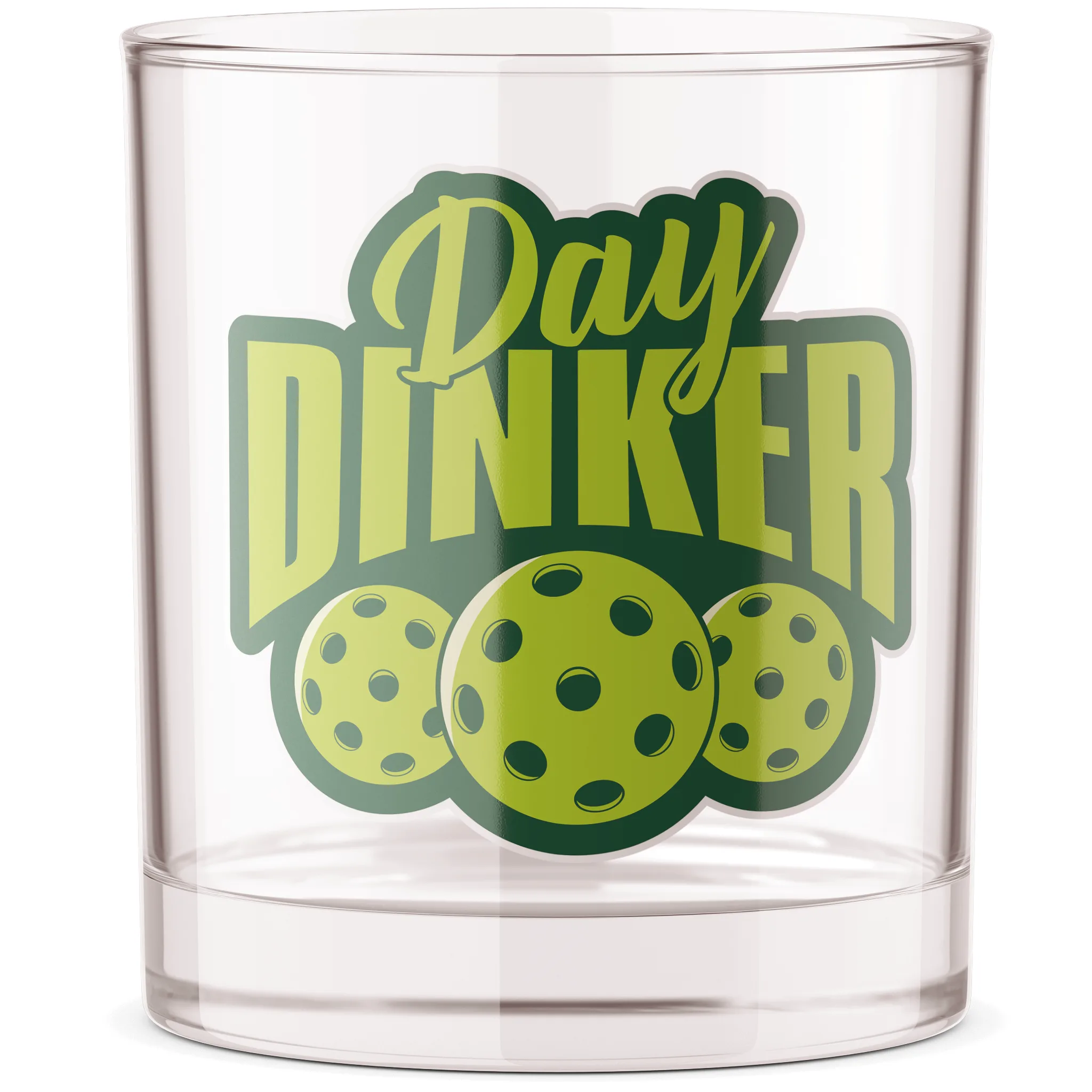 Barrel Down South – Pickleball Day Dinker Bourbon Whiskey Rocks Glass