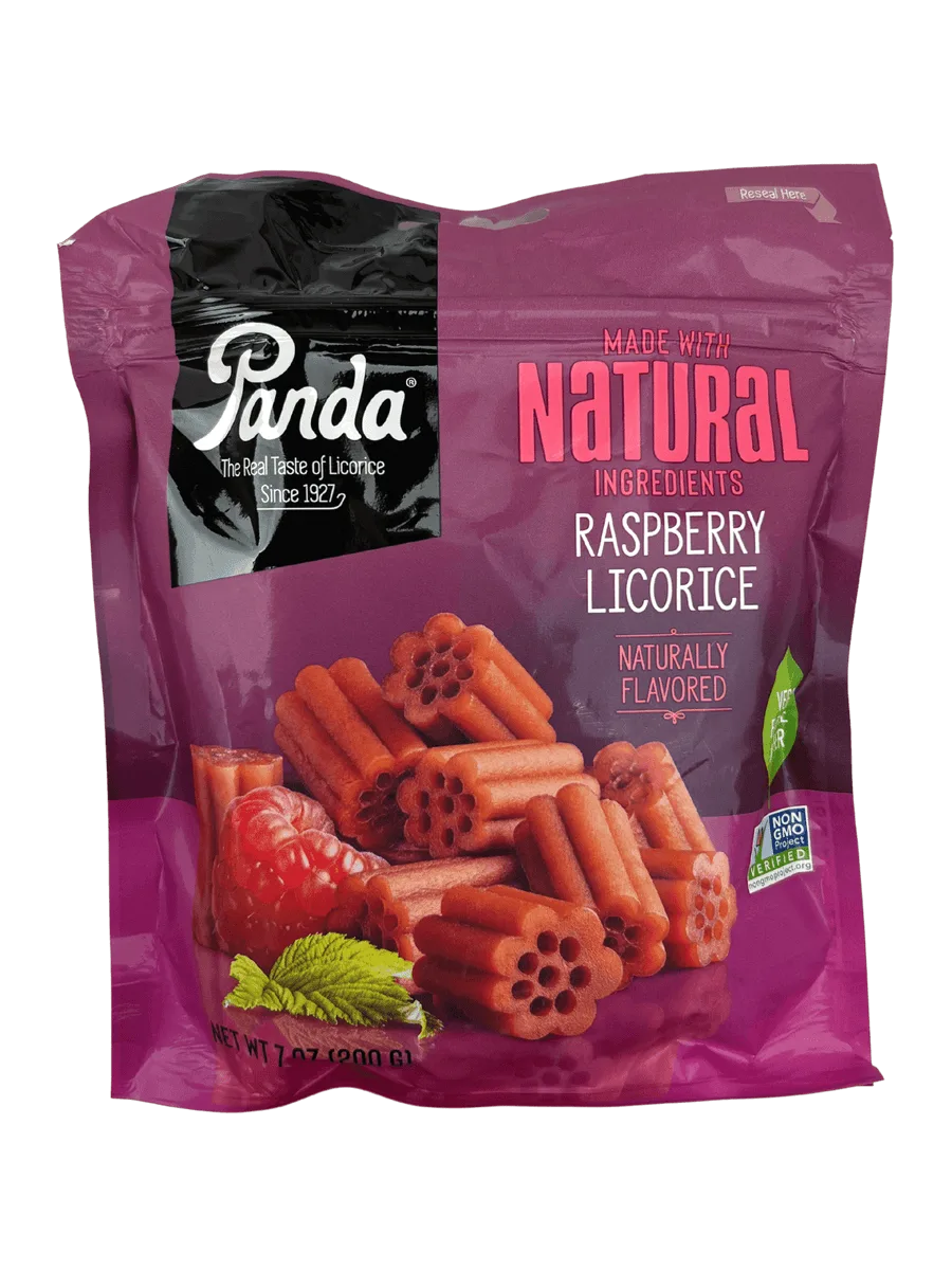 Licorice, Raspberry, Panda